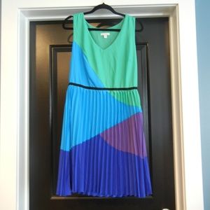 Ruffled Colorful Party Dress